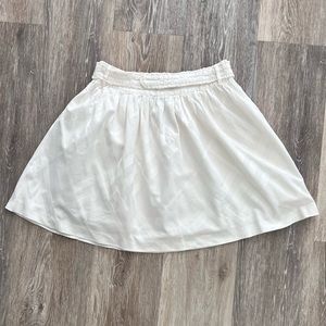 🌸BURBERRY Girls Off White Ivory Skirt Size 12y Skater Lined Adjustable Waist🌸